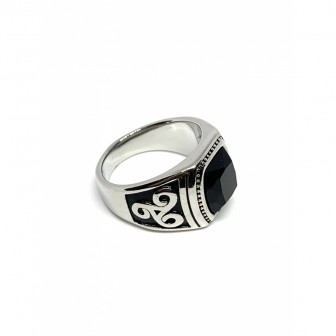 Bague acier Chevalier triskell BA143