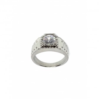 Bague acier chevalier strasse BA140