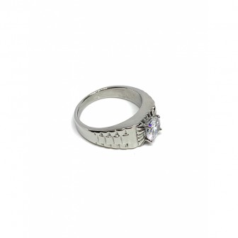 Bague acier chevalier strasse BA140