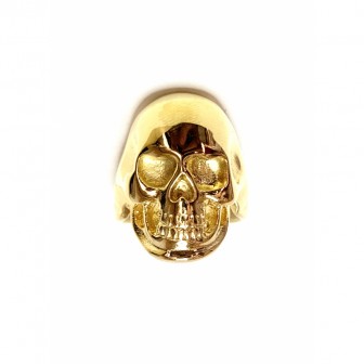 Bague acier tête de mort BA062
