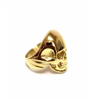 Bague acier tête de mort BA062