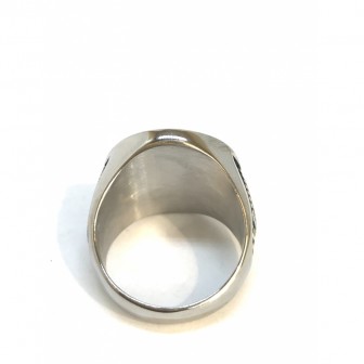 Bague acier croix templier BA061