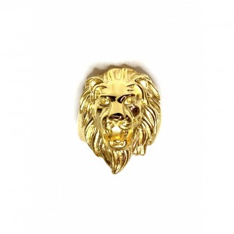 Bague acier tête de lion BA126