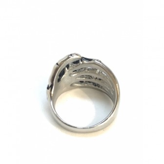 Bague acier griffe BA083