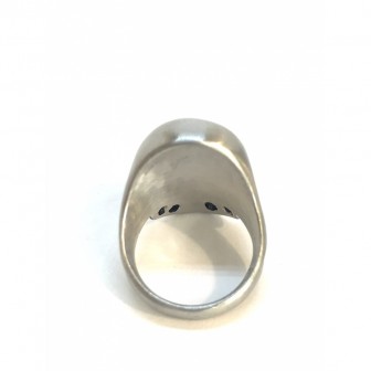 Bague acier tête de mort BA075