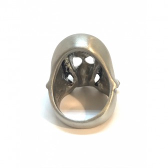 Bague acier tête de mort BA019