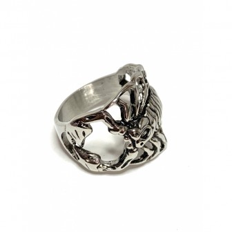 Bague acier scorpion BA118