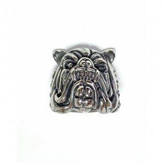 Bague acier bouledogue BA117