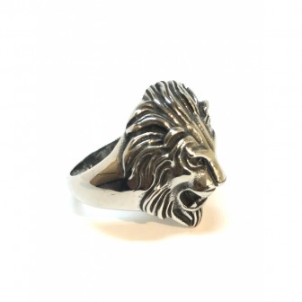 Bague tête de lion BA013