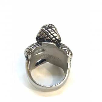 Bague acier cobra BA078