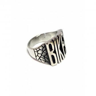Bague acier biker BA111