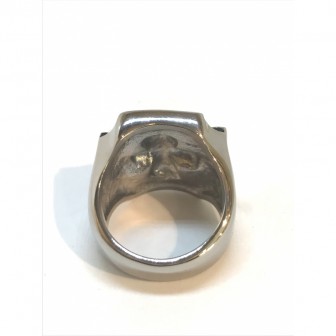 Bague acier croix de Malte BA056