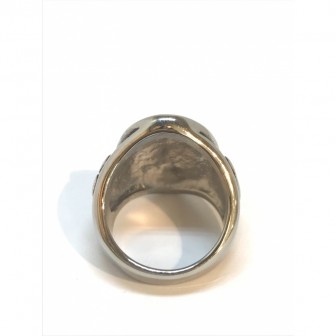Bague acier croix BA053