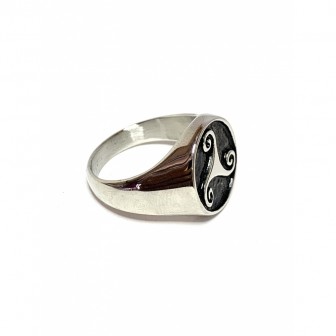 Bague acier triskell BA108