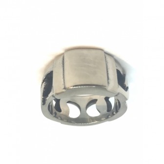 Bague acier chevalier BA005