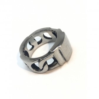 Bague acier chevalier BA005