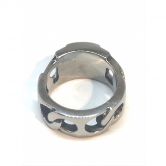 Bague acier chevalier BA005