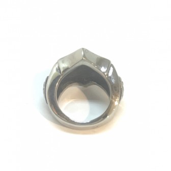 Bague acier fleur de lys BA004