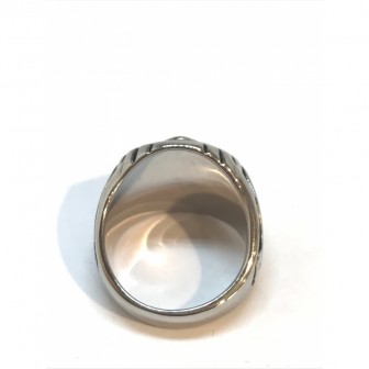 Bague acier chevale BA047