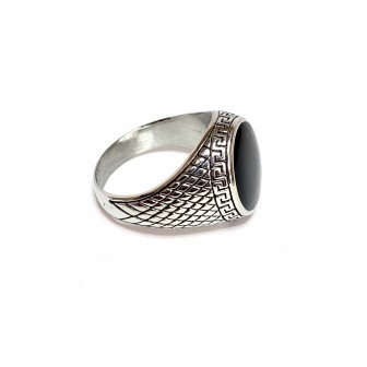 Bague acier chevalier BA097