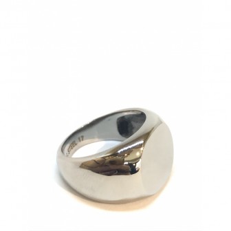 Bague acier chevalier rond BA046