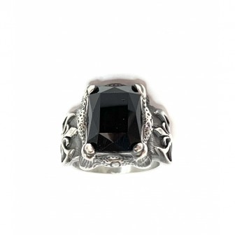 Bague acier chevalier BA094-2