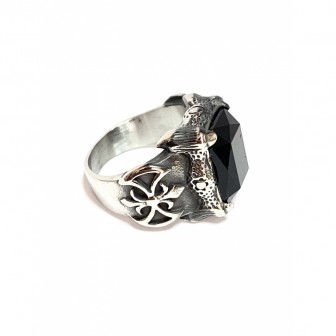 Bague acier chevalier BA094-2