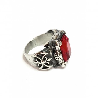 Bague acier chevalier BA094-1