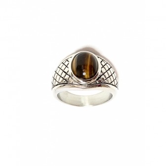 Bague acier chevalier BA093-2
