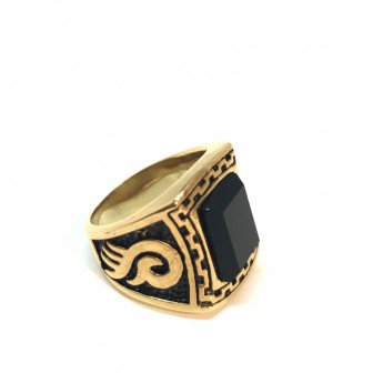 Bague acier chevalier BA048