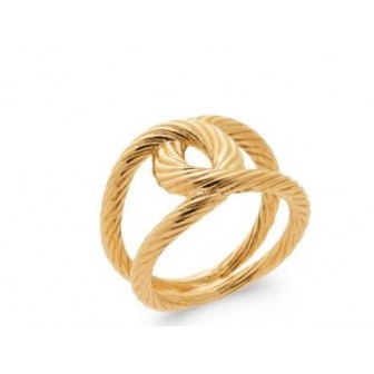 Bague plaqué-or 750/000 3 microns 2CXW900