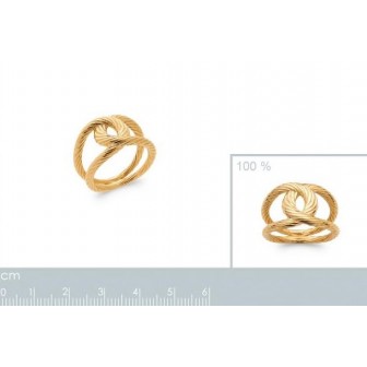 Bague plaqué-or 750/000 3 microns 2900900