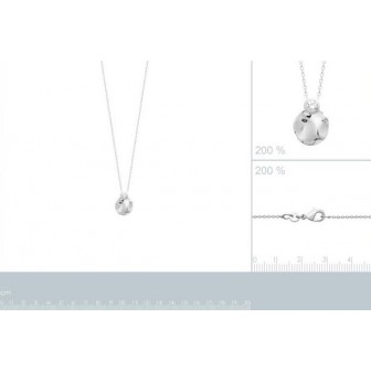 Collier argent rhodié 925/000 oz 873342