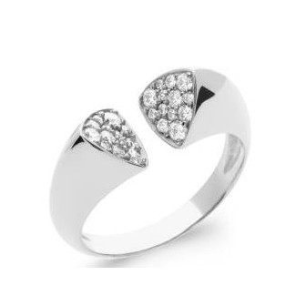 Bague argent rhodié 925/000 oz 1295910