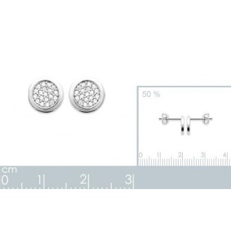 Boucles d'oreilles argent rhodié 925/000 oz 1572410