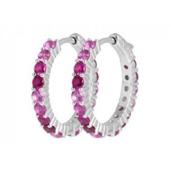 Créoles argent rhodié 925/000 oz 1632680