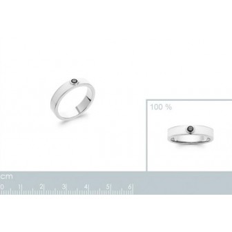Bague alliance argent rhodié 925/000 email oz 1295710