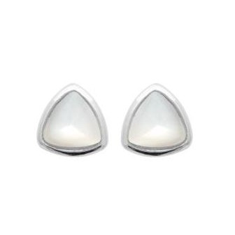 Boucles d'oreilles argent rhodié Nacre 1582604