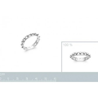 Bague argent rhodié 925/000 7298800