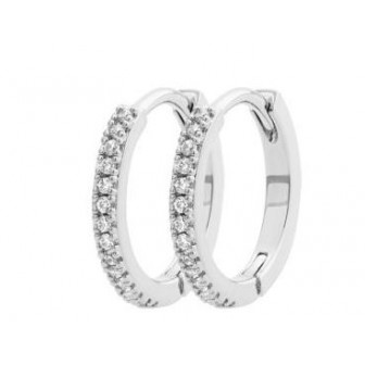 Créoles argent rhodié 925/000 oz 1CXW210