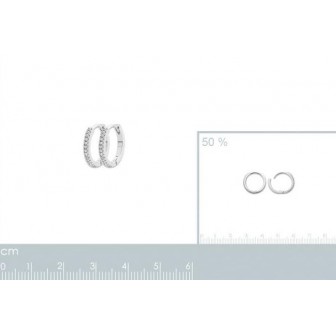 Créoles argent rhodié 925/000 oz 1634210