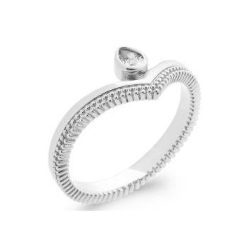 Bague argent rhodié 925/000 oz 1908310