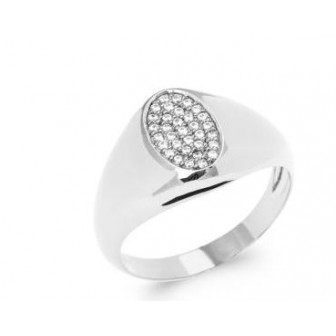 Bague argent rhodié 925/000 oz 1903410