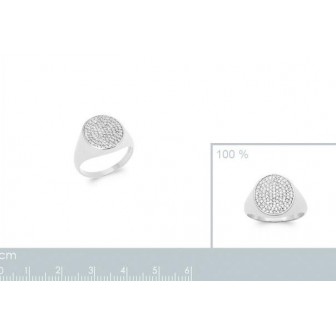 Bague argent rhodié 925/000 oz 1903510