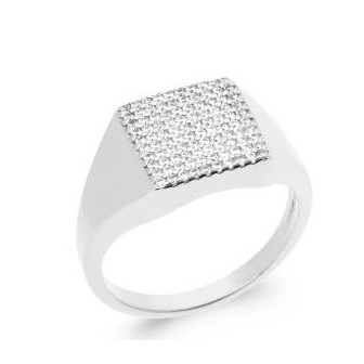 Bague argent rhodié 925/000 oz 1907110
