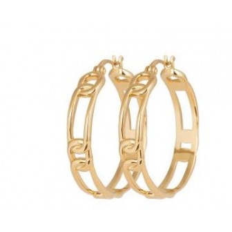 Créoles plaqué-or 3 microns 750/000 2CXW500