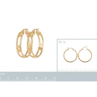 Créoles plaqué-or 3 microns 750/000 2633500