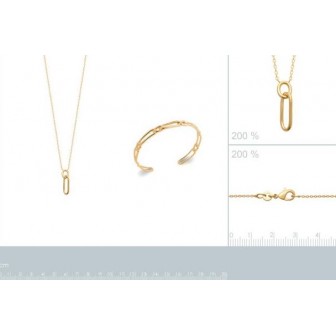 Collier plaqué-or 750/000 3 microns 92177445