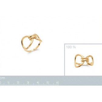 Bague plaqué-or 3 microns 750/000 2904900