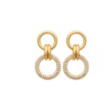 Boucles d'oreilles plaqué-or 3 microns 750/000 oz 2583710